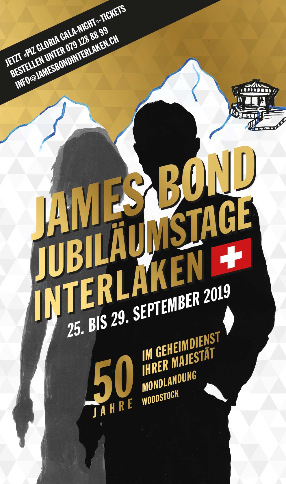 JAMES BOND JUBILÄUMSTAGE INTERLAKEN / 25. BIS 29. SEPTEMBER 2019